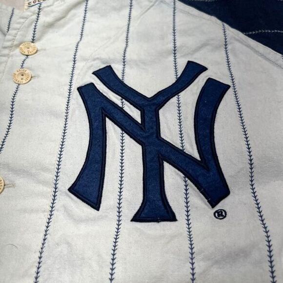 Joe Dimaggio Jersey Mens Large Vintage New York Yankees MLB Baseball Mirage - Picture 6 of 16